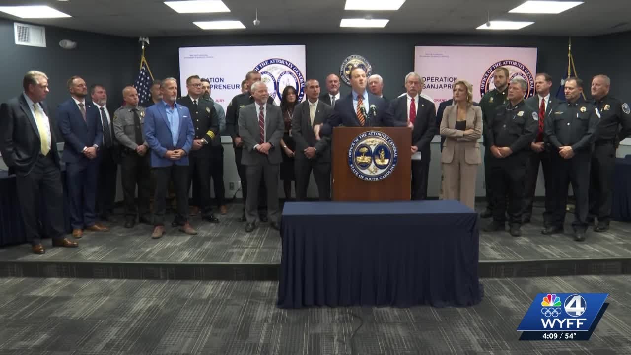 AG Wilson's SC drug bust announcement