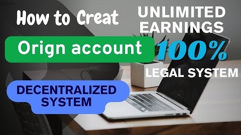 How to create origin lgns account complete tutorial video