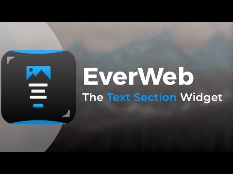 The Text Section Widget - EverWeb Responsive Website Builder