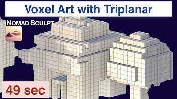 Quick Voxel Art effect with Triplanar - Nomad Sculpt