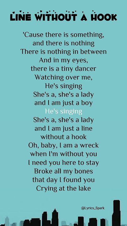 Ricky Montgomery - Line Without a Line (Lyrics) #songlyrics #rickymontgomery #linewithoutahook