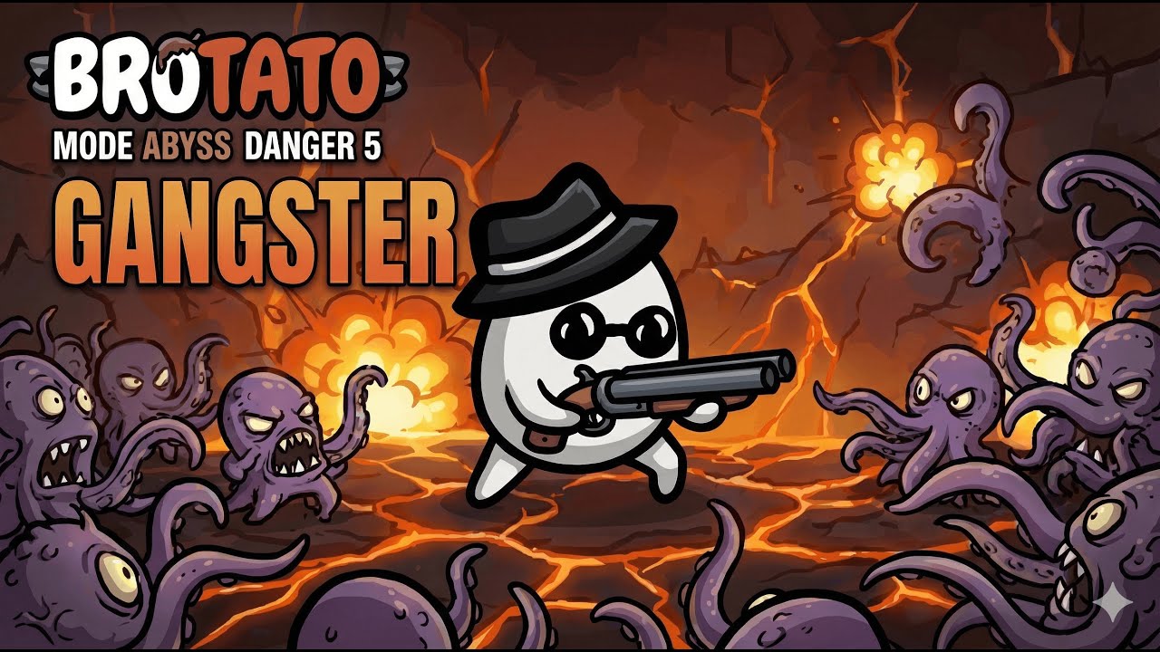 Brotato DLC Series EP.123 Gangster | Danger 5  Mode The Abyss Solo | SCKagura