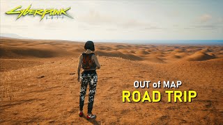 Des Paysages Incroyables en HORS MAP (Road Trip) | CyberPunk 2077