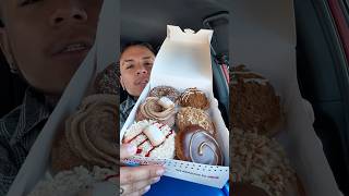 Krispy Kreme Pop Tart donuts 🤩🔥 #krispykremedoughnuts #poptarts #mukbang #asmrsounds #foodshorts