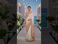 Atelier Zardozi - Ivory luxury satin-silk-gold tassels. Modern Couture Energy