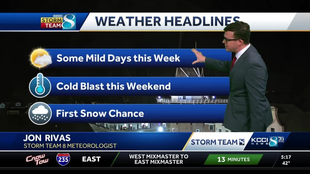 Iowa weather: Some warm days before a big cooldown next week - YouTube