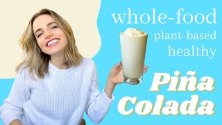Whole Food Plant-Based Healthy Pina Colada Smoothie Recipe | How to Use Coconut Cream in Smoothies