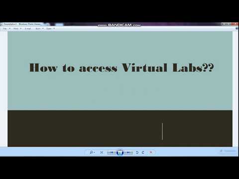 Tutorial on how to access Virtual labs
