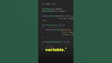 ref and in keyword problem in C#