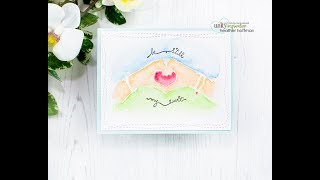 Unity Quick Tip: White Heat Embossing and Watercolor