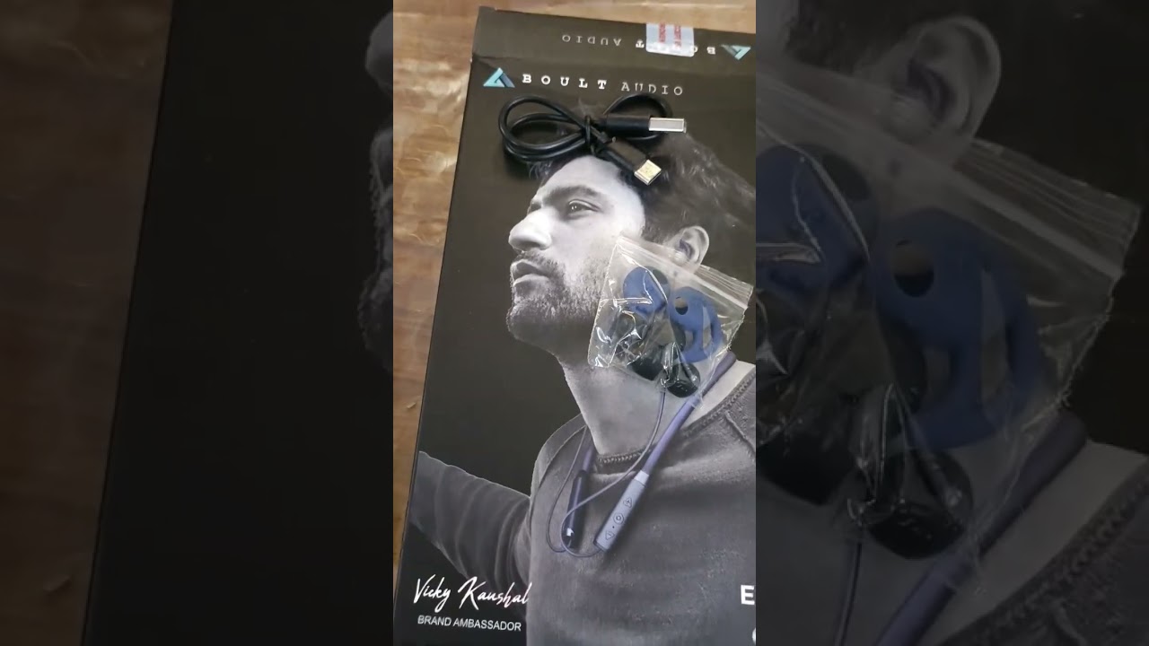 BOULT AUDIO PROBASS(32HOURS PLAY TIME)ultra fast charging headset blue unboxing video