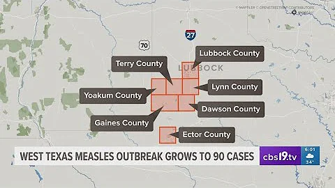 Measles outbreak in West Texas grows to 90 cases