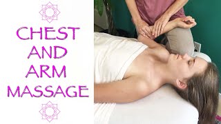 Massage Techniques for The Chest, Arms and Hands - Relaxing  15 minute Session with Jen Hilman screenshot 3