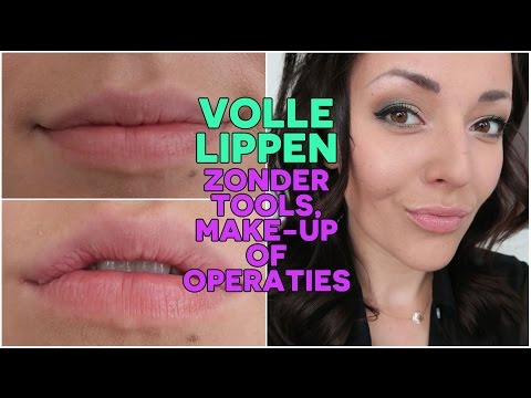 Volle lippen trick ❤ Zonder tools, make-up of operaties | Beautygloss