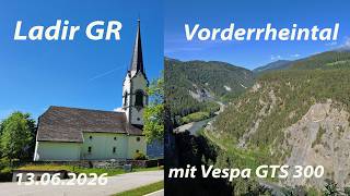 4K Rheintalschlucht -Ladir GR Episch mit Vespa geniessbar