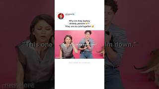 Zendaya and Tom are already giving fun parent energy 🤪😂 #tomholland #zendaya #shorts #spiderman
