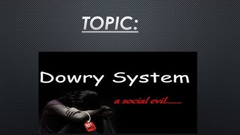 ppt on dowry system