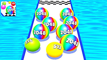 Ball Run 2048 Merge Race Run 3D ! All Levels Gameplay (38-46) android, ios