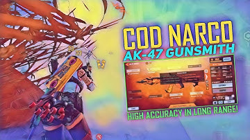 THE MOST INSANE COD NARCO AK-47 GUNSMITH BUILD | BEST AK-47 GUNSMITH LOADOUT IN CODM BR