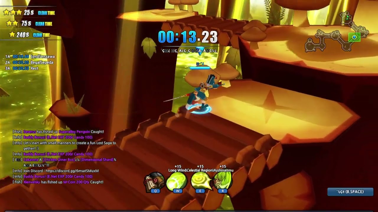 【Lost Saga Ruby】Training Mode Basic Move  Speedrun 19.30sec