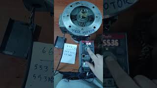 Danfoss ic2  inverter is activated using the potentiometer and start button on the display screen.