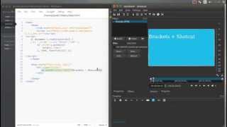 HTML5 video editing with Shotcut and Brackets quick demo
