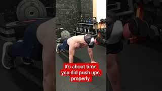 Men over 35 need to get their push ups right! #pushups #chestday