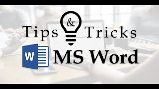 Top 5 Essential Microsoft Words Tips Part 1