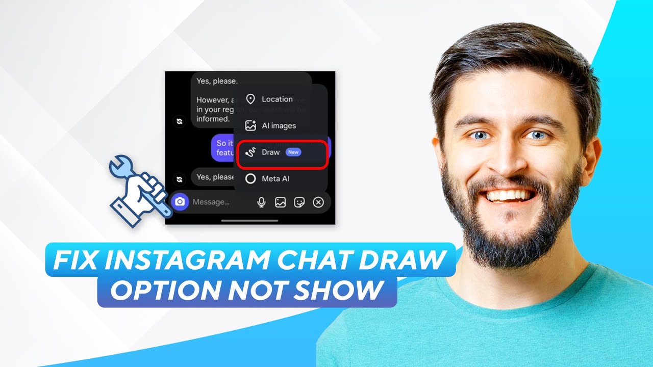 Как исправить проблему с отсутствием опции «Рисование» в чате Instagram (2026): полное руководство!