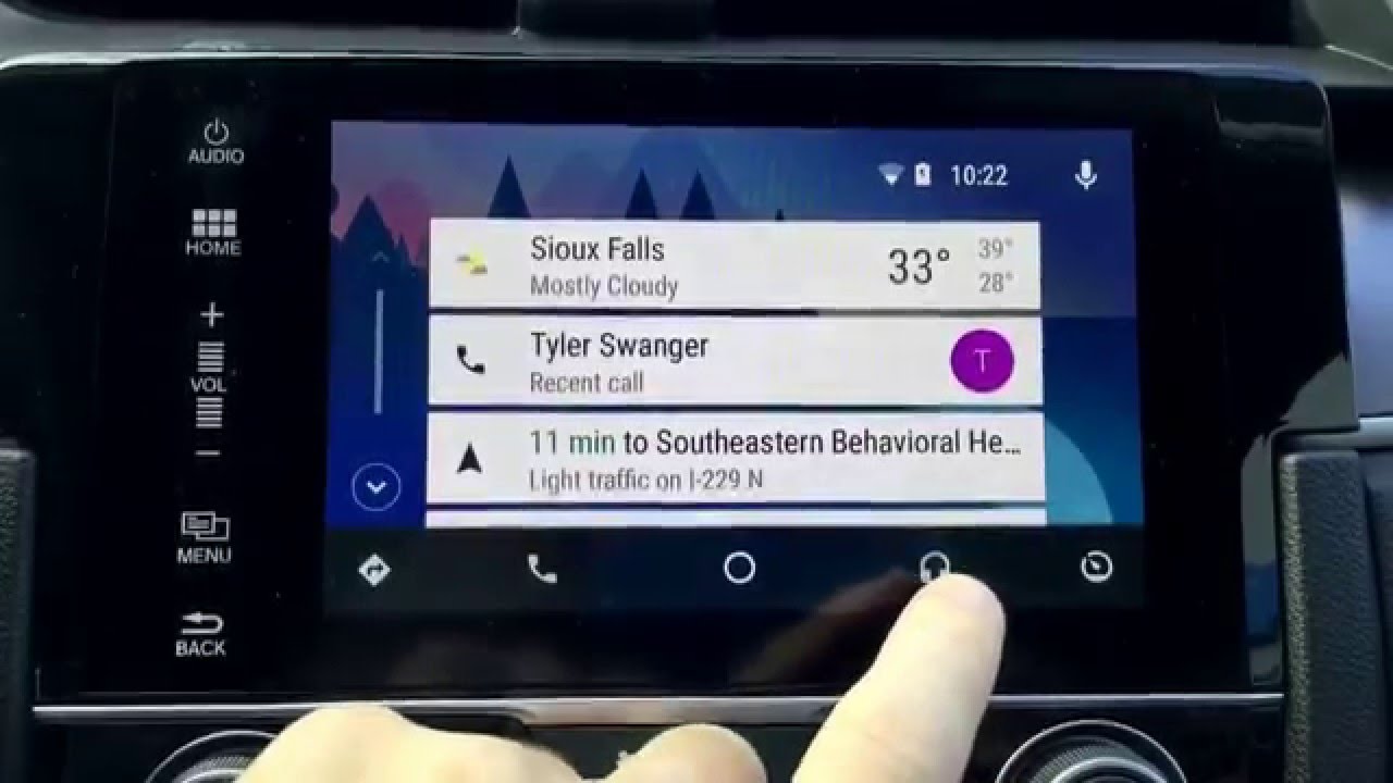 2016 Honda Civic with Android Auto demo - YouTube