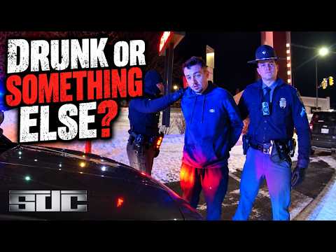 Extremely Drunk Suspect's Behavior Gets Stranger by the Second