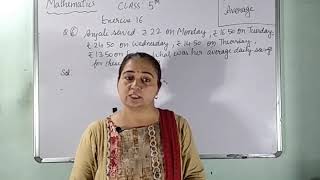 Maths Class-5th Unit-16 Average: Ex 16 Q6&7