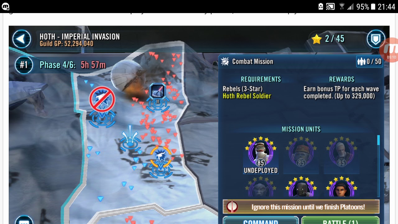 SWGOH Nov Event Calender, and Teritory battle update info YouTube