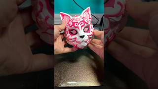 Kitsune Wall Mask 3D Print Timelapse #3dprinting #bambua1 #shecanmakeit #japanstyle #cat