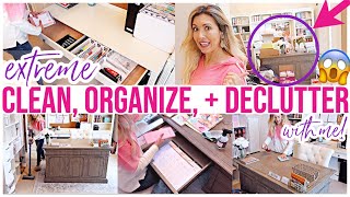 CLEAN ORGANIZE AND DECLUTTER WITH ME! EXTREME CLEANING MOTIVATION 2020 CLEAN #WITHME @BriannaK