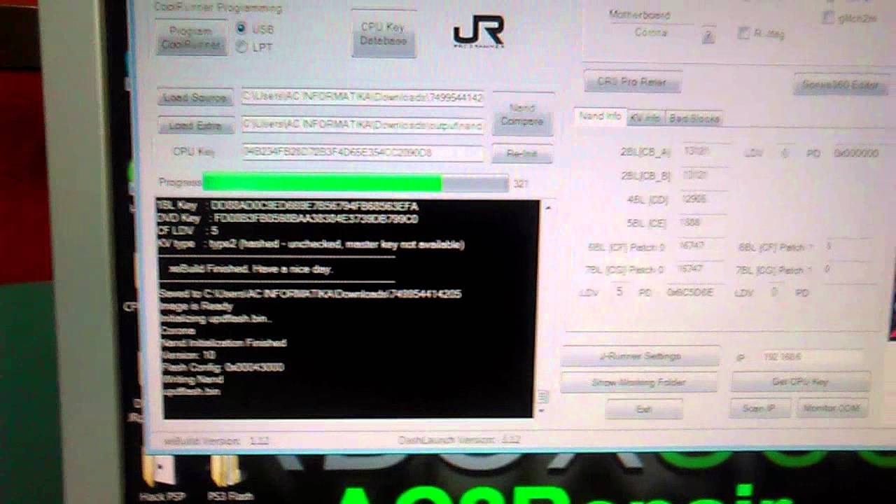 Extração de NAND XBOX360 JR-Programmer