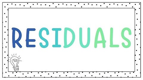 Residuals Explained | Measuring Line of Best Fit Accuracy