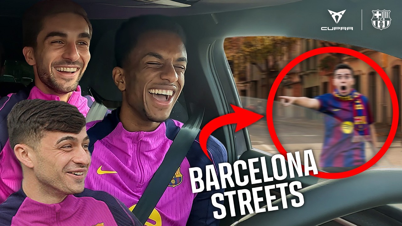 Barça Players Drive the CUPRA Raval Through Barcelona 🔥