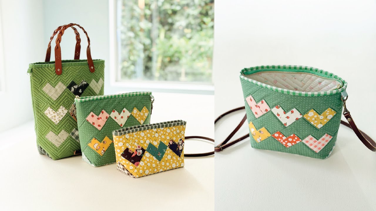 How to Make the Sweetheart Trio – Pouch, Crossbody & Handbag - YouTube