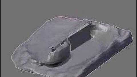 blender fluid test with animated obstacle 2