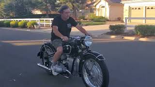 Rare 1954 BMW R68; last of the plunger frame models; a super sport machine