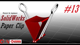 Famous SolidWorks tutorial for beginners/ Exe. 13 / #Paper Clip / Assembly / Sheet Metal Net Worth