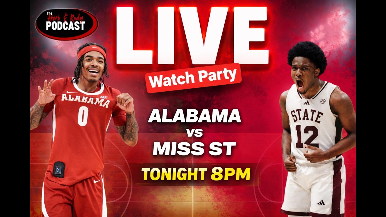 Alabama vs Miss State LIVE 🔥 Can Bama Dominate? | SEC Basketball Watch Party