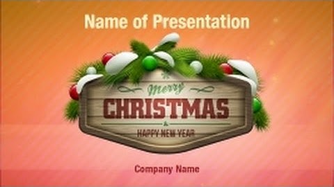 Christmas Message Board PowerPoint Video Template Backgrounds - DigitalOfficePro #01265V
