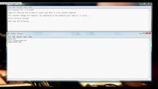 Command Prompt: Making a simple Fork Bomb
