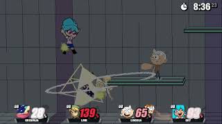 SSF2 Beta FMC: Greninja Vs Legacy Link Vs Lincoln Vs Sky
