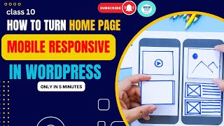 How to turn website page mobile responsive in WordPress - Class 11