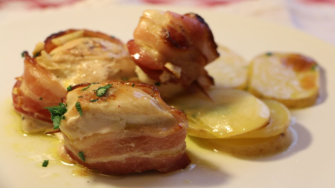 Como preparar Medallones de pollo. Pechuga de pollo Original y muy facil