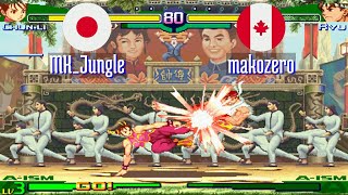 FT3 @sfa3: MK_Jungle (JP) vs makozero (CA) [Street Fighter Alpha 3 Fightcade] Jul 4