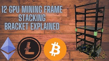 Stack Your 12 GPU Mining Frames Like Red Panda Mining  | Stacking Brackets Explained